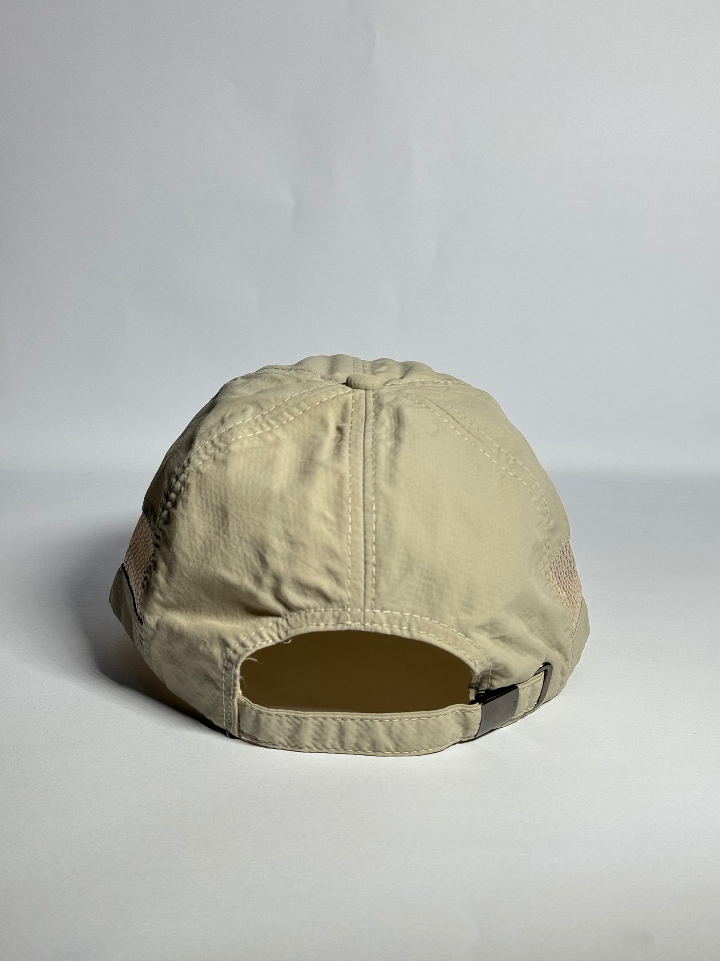 The Beige "NICE" Mesh Runner Sports Cap