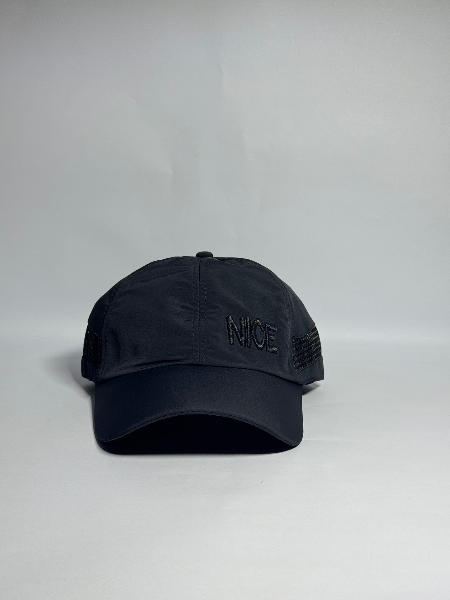 The Black "NICE" Mesh Runner Sports Cap