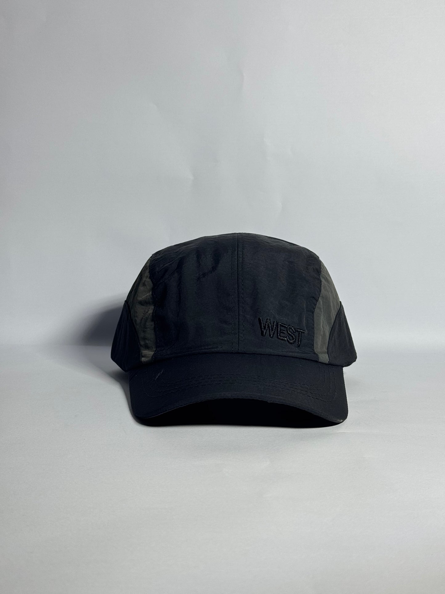 Black "WEST" Sporty White Sports Cap