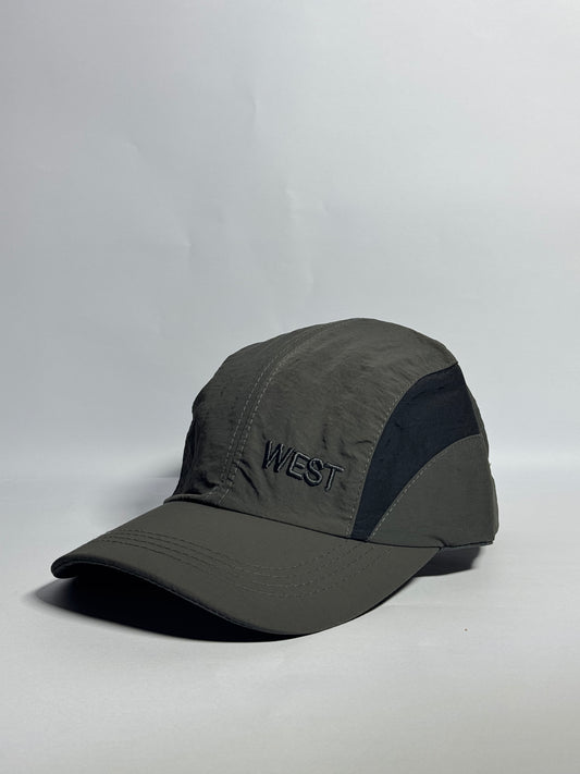 Green "WEST" Sporty White Sports Cap