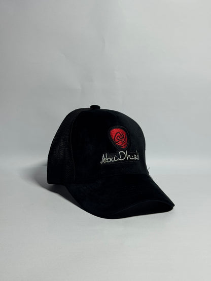 Abu Dhabi Black Velvet Trucker Cap-Imported Cap