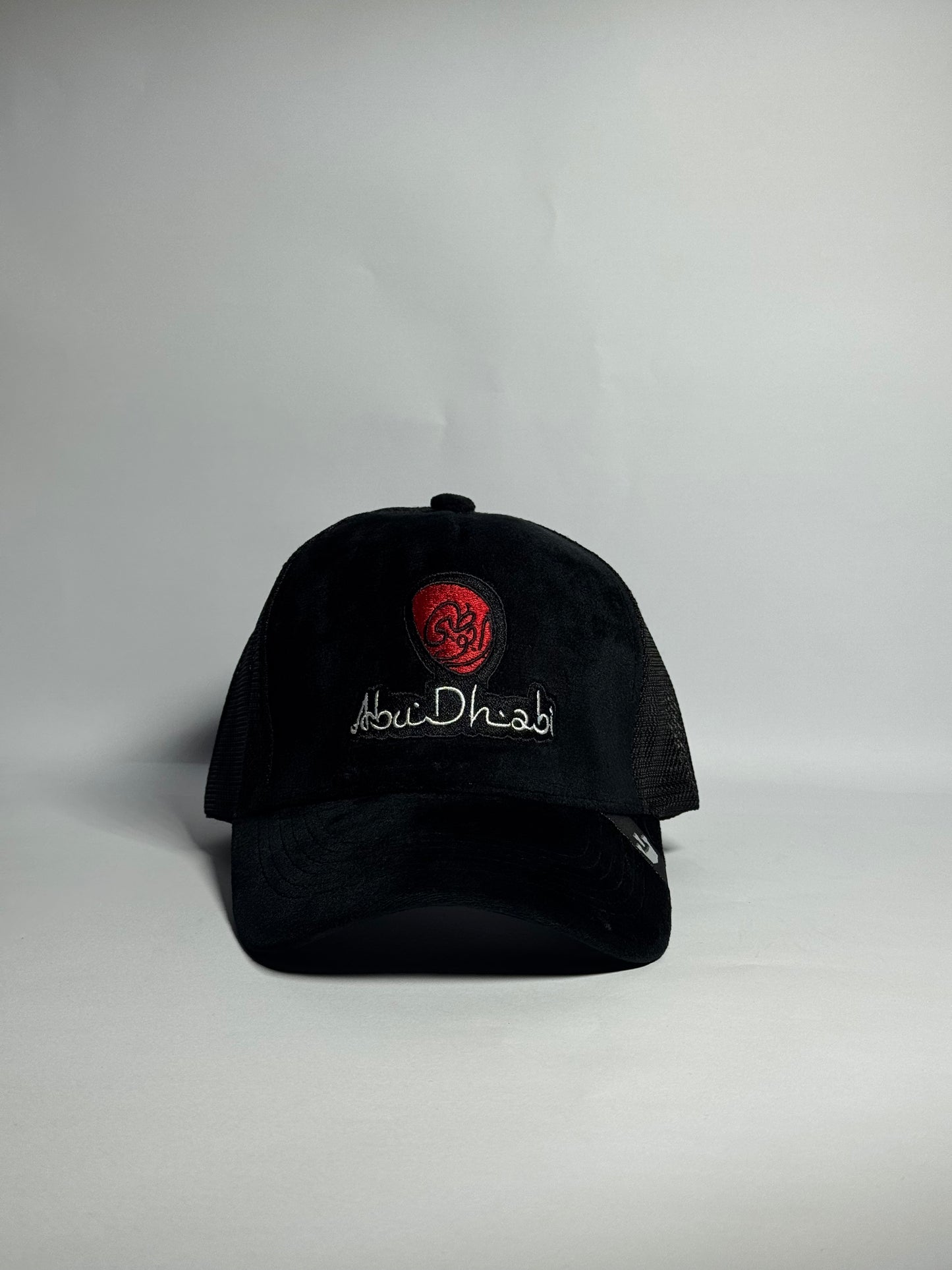 Abu Dhabi Black Velvet Trucker Cap-Imported Cap