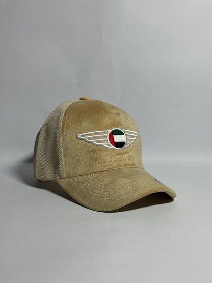 UAE Wing Brown Velvet Trucker Cap-Imported Cap