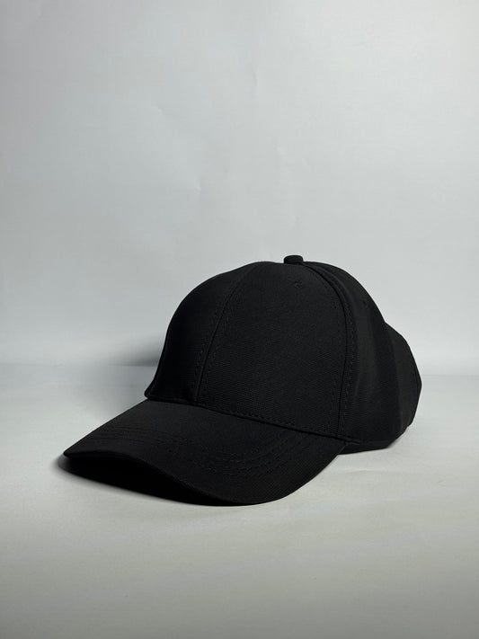 Premium Black Plain Cap - Imported Cap