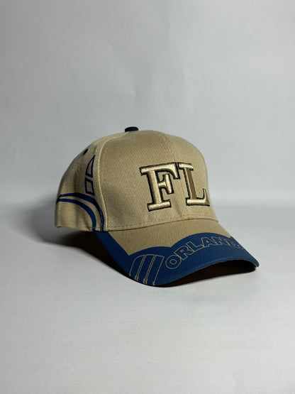 "FL Orlando" Beige Baseball Cap-Imported