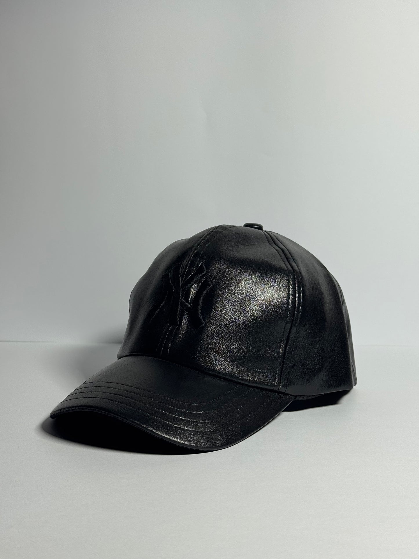 Classic Brown Leather "NY" Cap